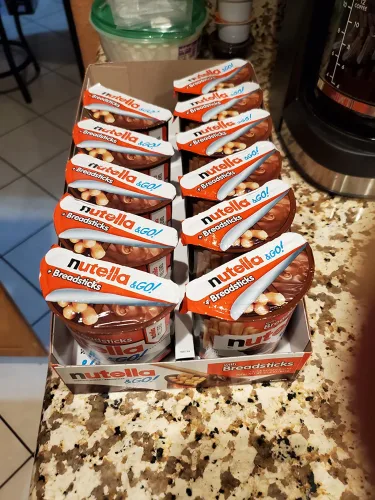 🔥Clearance Sale🔥Nutella & GO! Bulk 12 Pack, Hazelnut and Cocoa Spread with Breadsticks, Snack Cups, 1.8 oz Each photo review